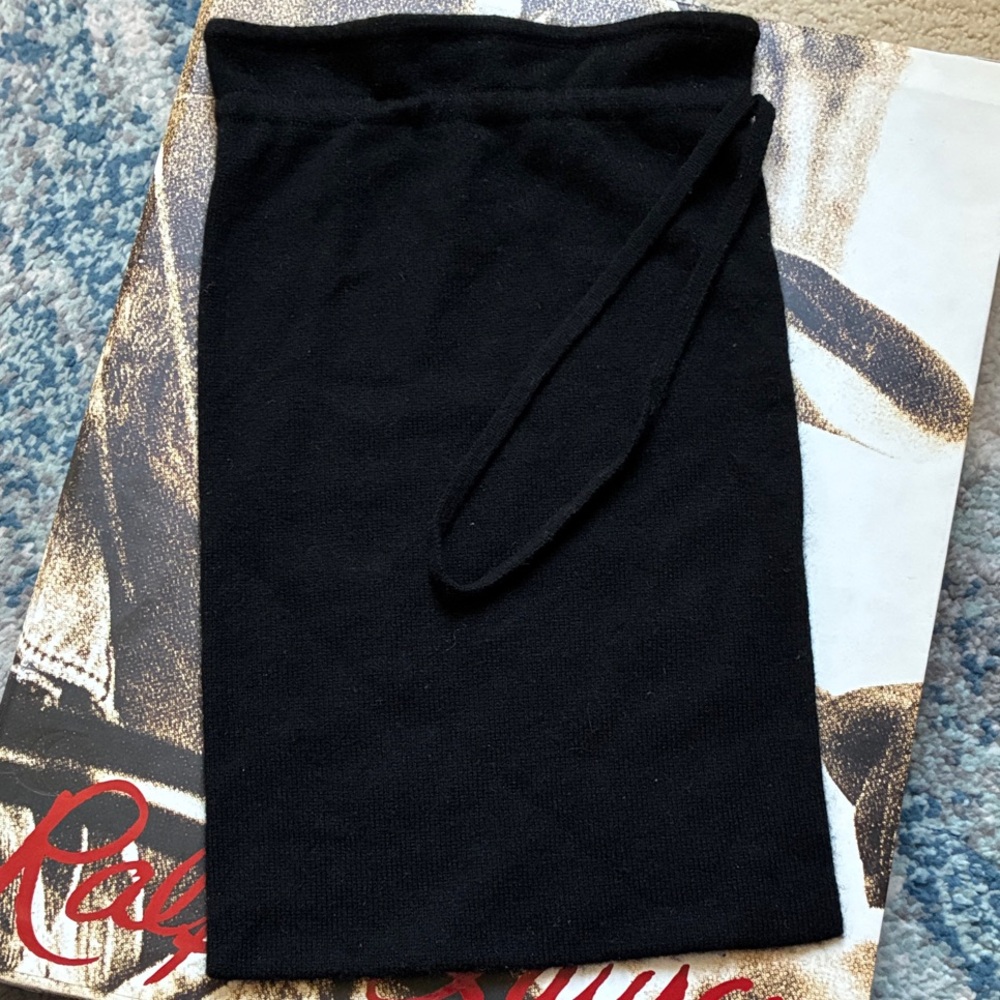 RL Black Cashmere pouch